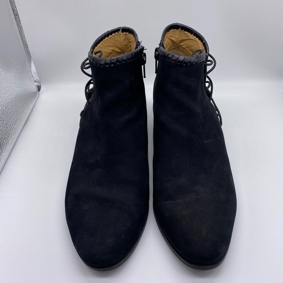 Jack Rogers Regan Black Suede Booties Size 7.5M - Picture 2 of 14